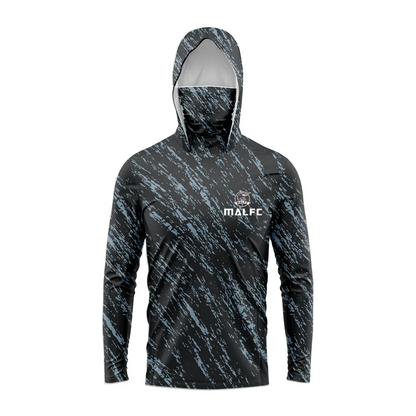 MALFC Men Hood Fishing Shirt long sleeve fishing t shirt uv protection Fishing Apparel