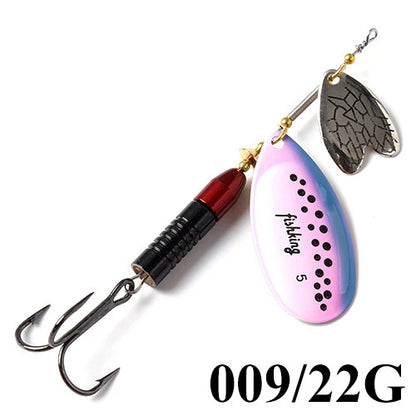 FISHKING Double Metal Spoon Fishing Lure Spoon Crankbaits Fishing Wobblers Pike Crochet Kit Artificial Bait