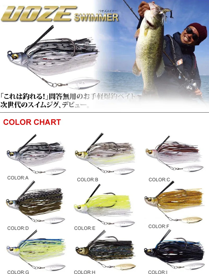 Spinner Bait Fishing Lure, Bass Jig Chatter Bait, Chatterbait Fishing Kit, Wobblers, Fishing Tackle, Spoon, 15g
