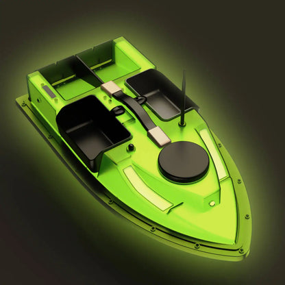 LOKEEVAN D19 Remote Controlled Bait Boat with GPS,600M RC Night Boat LED Fishing,4 Cabins 2 kg Loading,Fishing Boat,12000 mAh