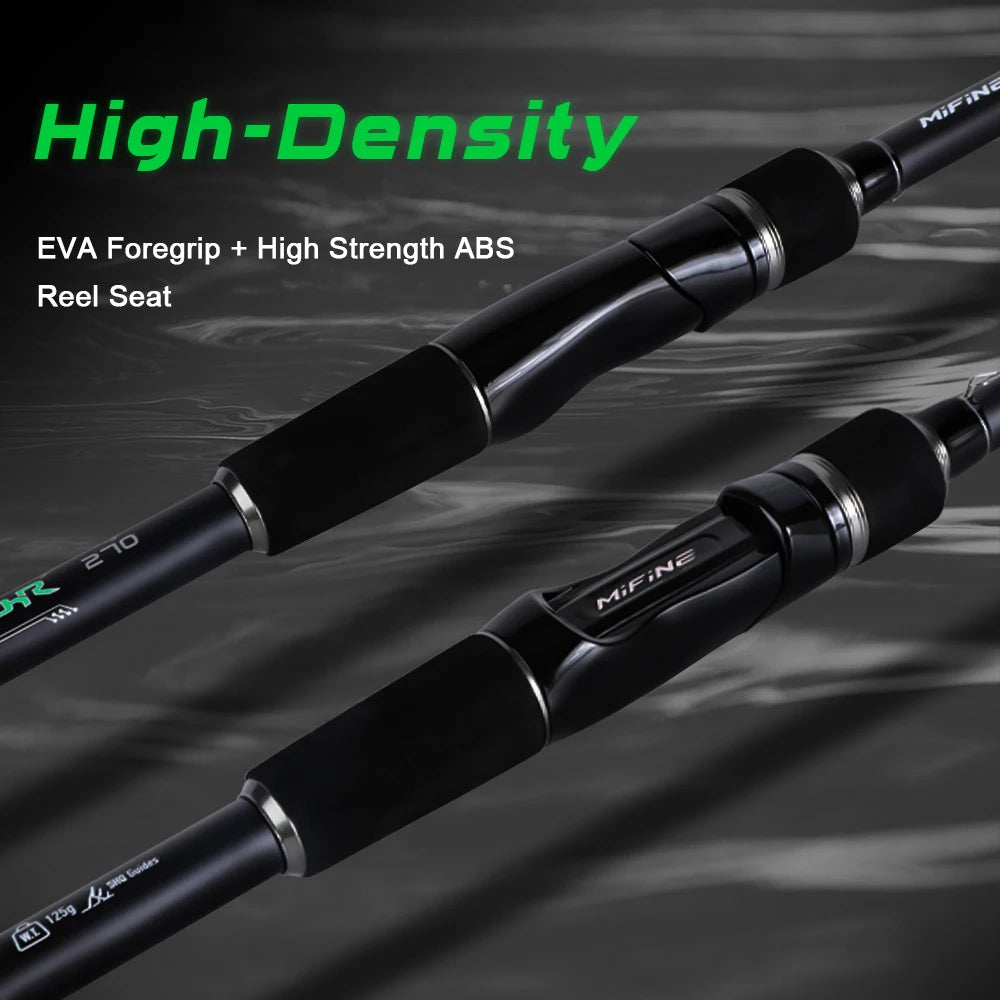 MIFINE HONOR Telescopic Travel Fishing Rod CW 10-45g Spinning Rods 2.1M 2.4M 2.7M 24T Carbon Fiber Solid Tip Portable Rods