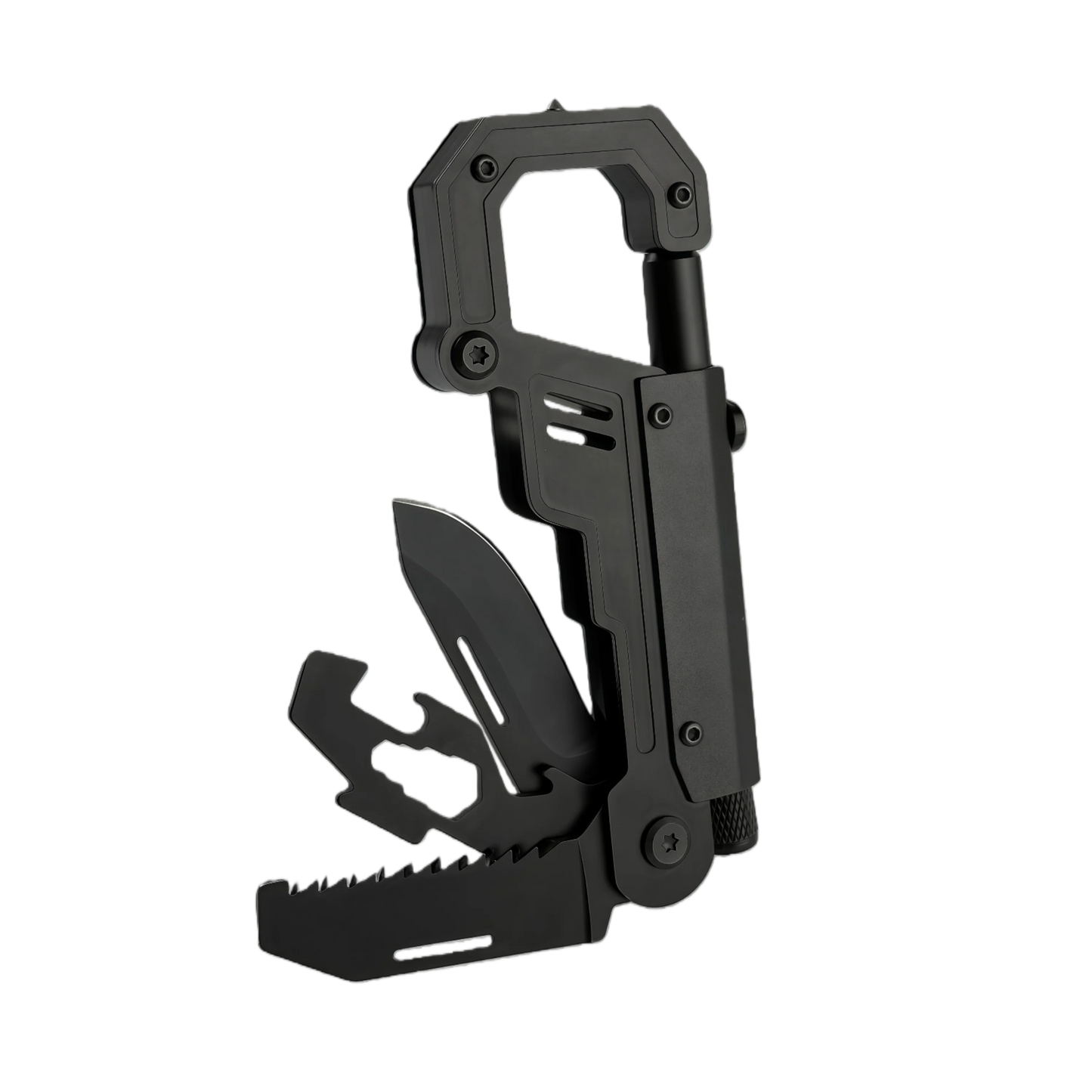 Outdoor multi-functional folding knife,EDC multi-tool climbing buckle, outdoor survival camping knife, tactical pocket Carabiner