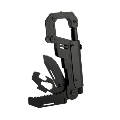 Outdoor multi-functional folding knife,EDC multi-tool climbing buckle, outdoor survival camping knife, tactical pocket Carabiner