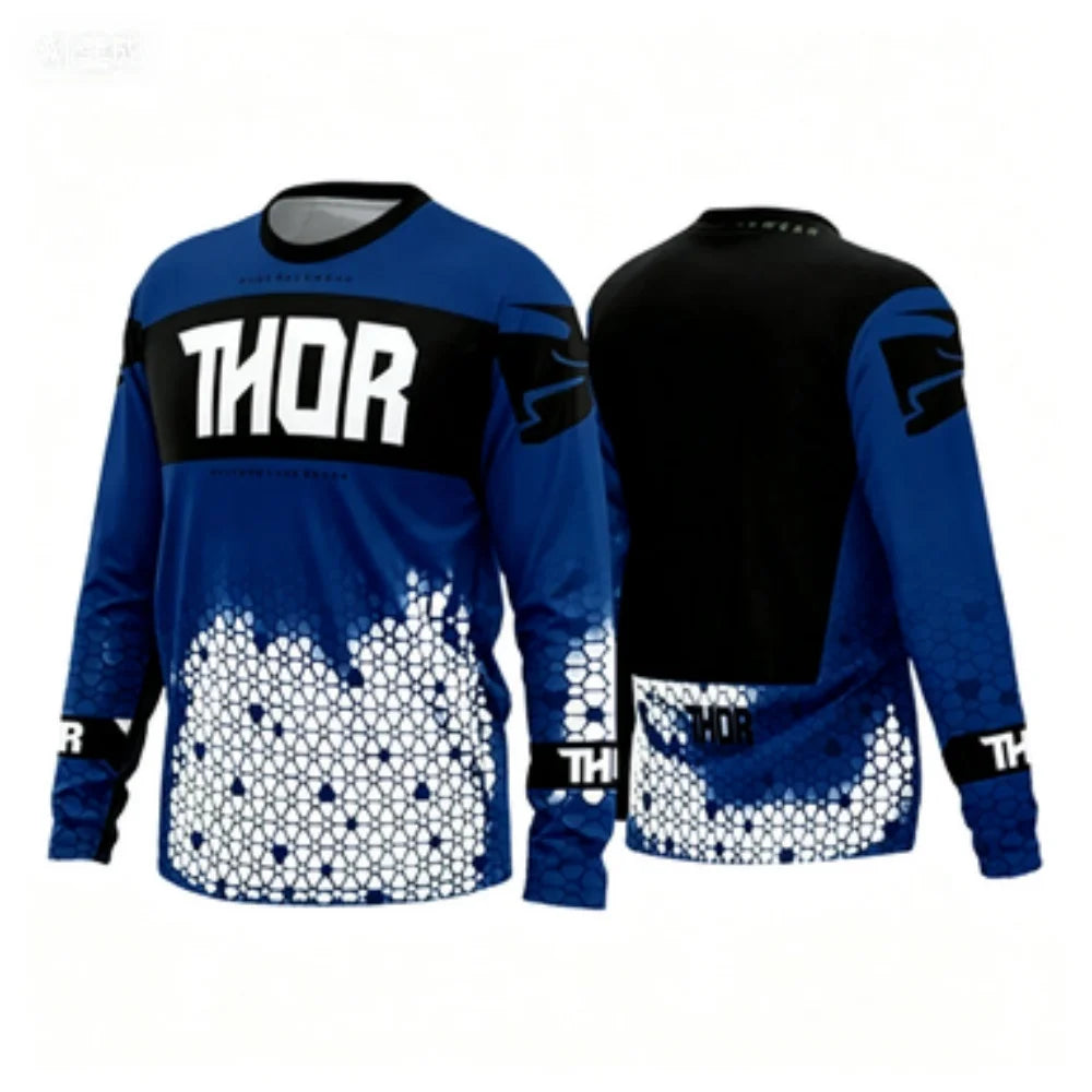 THOR Motorcycle Riding Jacket Long Sleeve Breathable Professional Racing Suit Outdoor Sports Protective Gear for Off-Road Riders