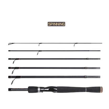 LEO Fishing Rod Casting/Spinning Rod Several Short Sections Fish Rod Telescopic Rod 1.8M-2.7M High Carbon Lure Rod Traveling Rod