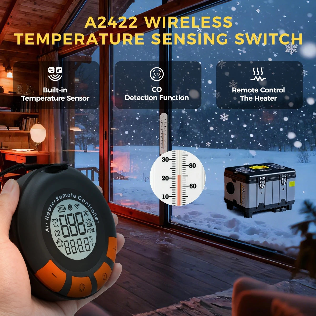 TB10PRO 8KW Diesel Air Heater 12V 24V 240V Auto Thermostat Parking Heater With Bluetooth APP and CO Monitor for Car Homes Camper