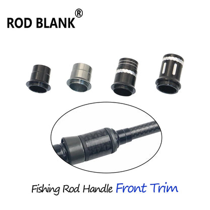 Rod Blank 5Pcs/Lot Fishing Rod Building Front Aluminum Trim Part Rod Building Component Fishing Rod Repair Aluminum Accessories