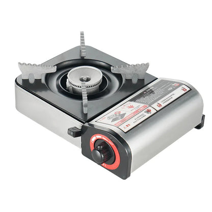 Outdoor Mini Cooker Camping Hiking Picnic Portable Fishing Hunting Warmer Card Cassette Gas Stove Barbecue BBQ Cooking Kitchen