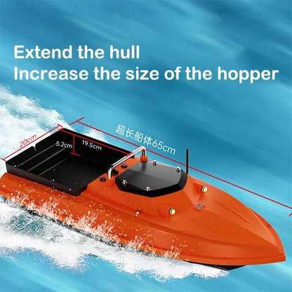 New 12V RC GPS Bait Boat 3 Meters/second 100 Fishing Spots 500m Load 3KG Automatic Cruise Return Electromagnetic Control Valve