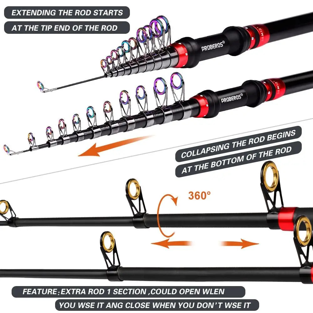 Fishing Pole Fishing Line Fishing Rod Fishing Lures Fishing Reel Telescopic Fishing Rod Fishing Full Kits Fishing Tackle Kits