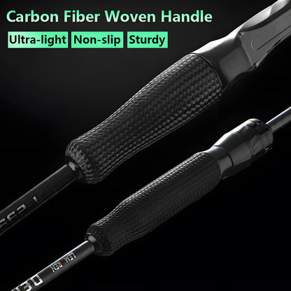 Ultra-light T1100 Carbon Fiber Lure Fishing Rod for Carp Bass Trout,L ML M MH 1.8m 1.98m 2.04m Fishing Pole,Spinning Casting Rod