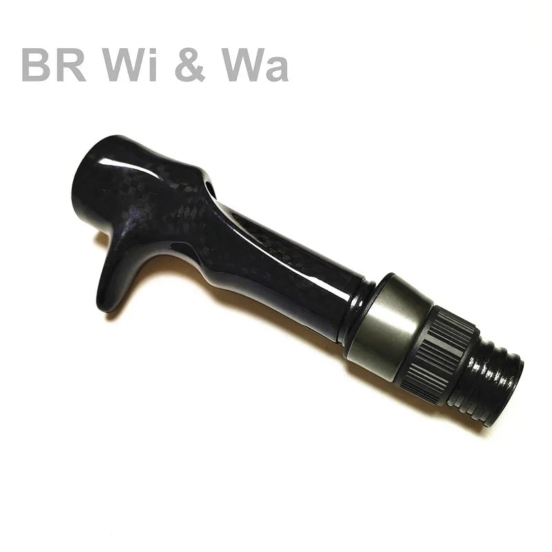 BR Wi & Wa Carbon Reel Seat 3K Woven Carbon Fiber  Body With FUJI Hood DIY Spinng Fishing Rod Casting Rod Repair  Building 1PCS