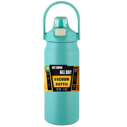 Outdoor Thermos Portable 304 Stainless Steel Thermal Mug Tumbler Vacuum Flasks Cold and Hot Sports Water Bottle with Straw