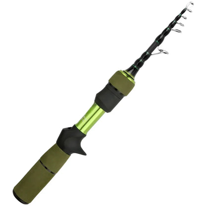 Carbon Telescopic Fishing Rod 1.8M UL Fishing Casting Rod With Variable Grip Fish Pole Fishing Tackle Accessories