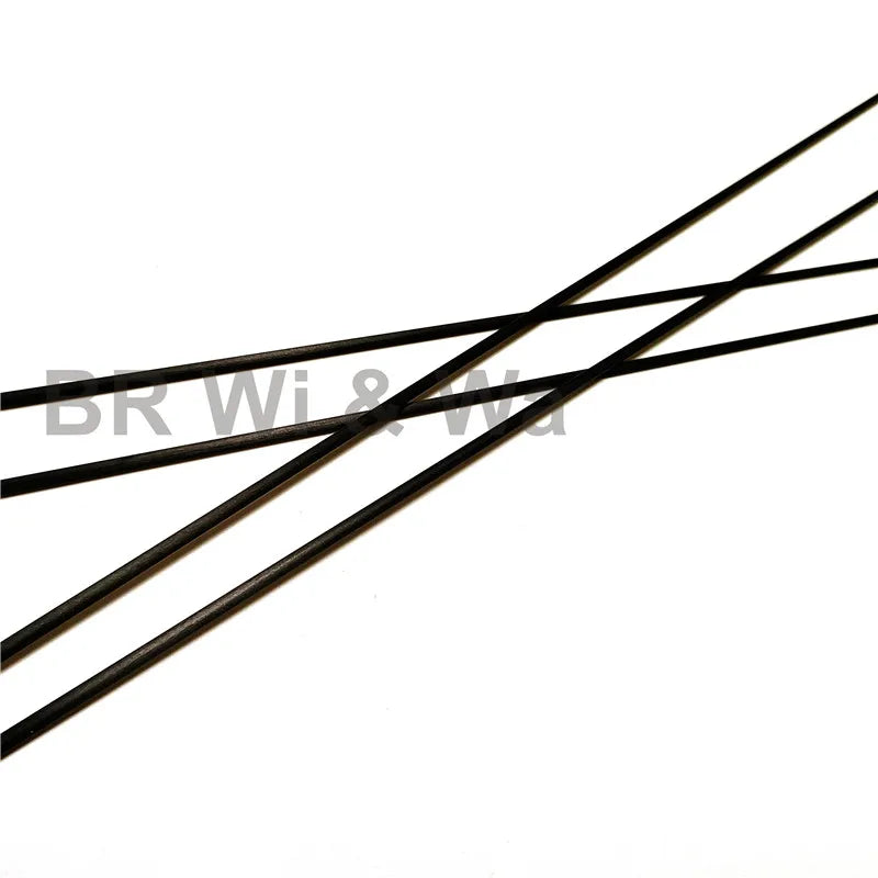 58CM Solid Carbon Rod Tip Blank Rod Building Components Fishing Pole Repair DIY Accessories No Paint 4PCS BR Wi & Wa