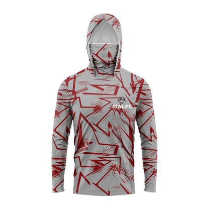 MALFC Men Hood Fishing Shirt long sleeve fishing t shirt uv protection Fishing Apparel