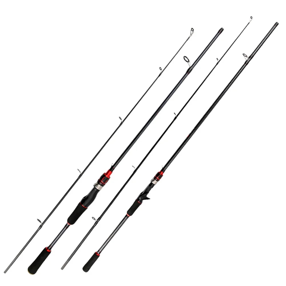 5-25g ML Fishing Lure Rod 2 Section 1.65M 1.8M Casting Spinning Rods Ultralight Carbon Fiber UltraLight Long Casting Pesca