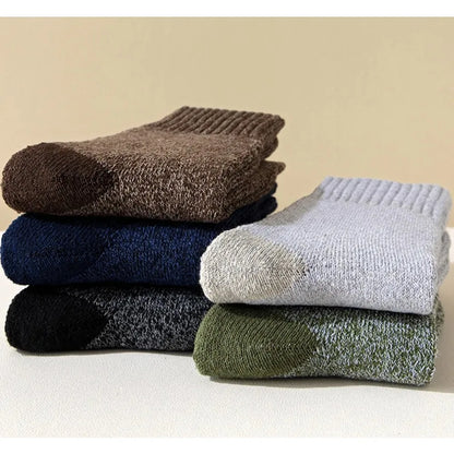 2026 New 5 Pairs Merino Wool Socks For Men, Super Thick Hiking Man Socks Thermal Socks For Cold Weather 2030