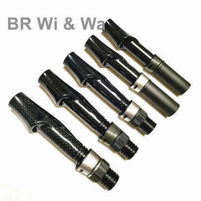 BR Wi & Wa Carbon Reel Seat 3K Woven Carbon Fiber  Body With FUJI Hood DIY Spinng Fishing Rod Casting Rod Repair  Building 1PCS