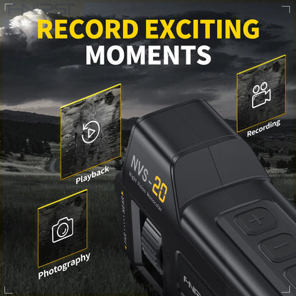 FNIRSI Telescope NVS-20 4K HD Monocular Night Vision Goggles 6X Digital Zoom 300m Hunting Camping Scope Day and Night Dual Use