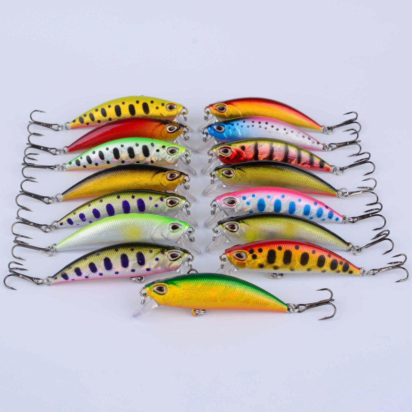 1pc Fishing Lures Kit Sinking Minnow Trout Artificial Bait Crank Bait Bass Fishing Tackle