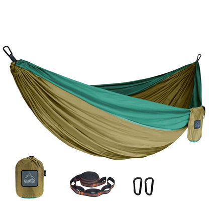 300*200cm Double size super light weight Portable Nylon Camping Hammock for outdoor Sleeping leisure