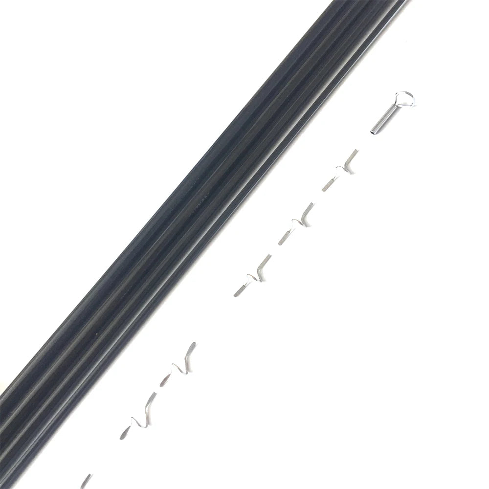 NooNRoo IM6 9ft 5/6wt 4pcs Fly Rod DIY Kit Transparent Green & Black color Private fishing rod combo components