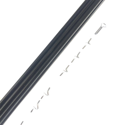 NooNRoo IM6 9ft 5/6wt 4pcs Fly Rod DIY Kit Transparent Green & Black color Private fishing rod combo components