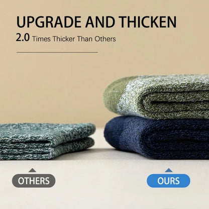 2026 New 5 Pairs Merino Wool Socks For Men, Super Thick Hiking Man Socks Thermal Socks For Cold Weather 2030