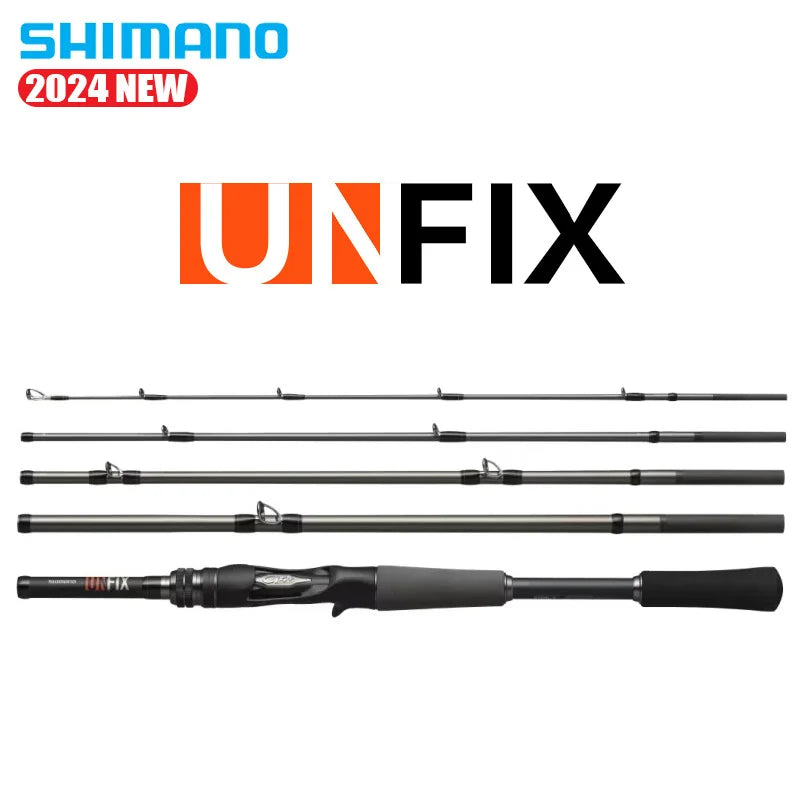 SHIMANO 2024 UNFIX 4/5 pieces Spinning/Casting Rod SPIRAL CI4+ HIGH RESPONSE SOLID Portable Travelling Carbon Fishing Rod