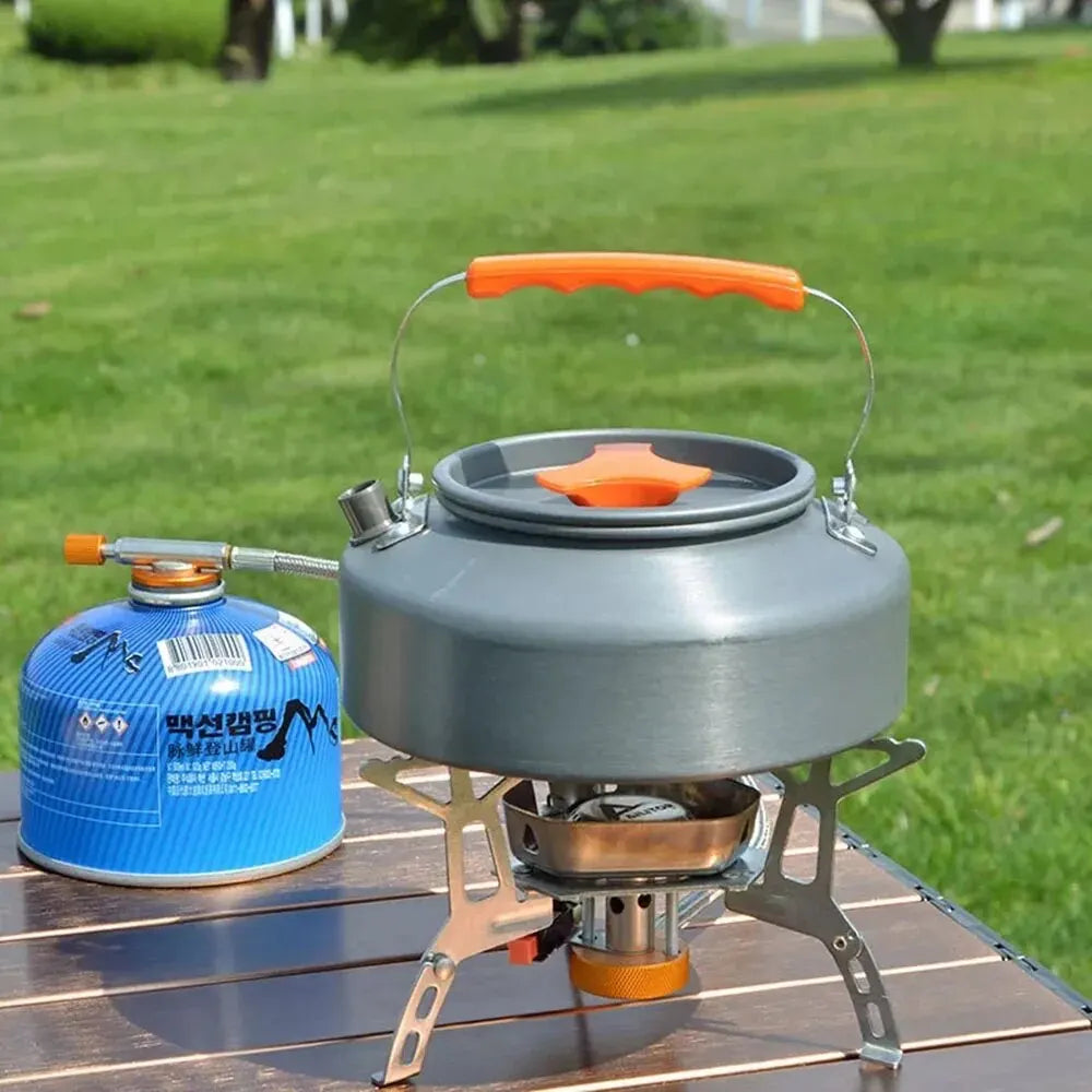 Camping Water Kettle Lightweight Aluminium Alloy Teapot for Outdoor Tourism Cookware Travel Hiking Picnic Tableware