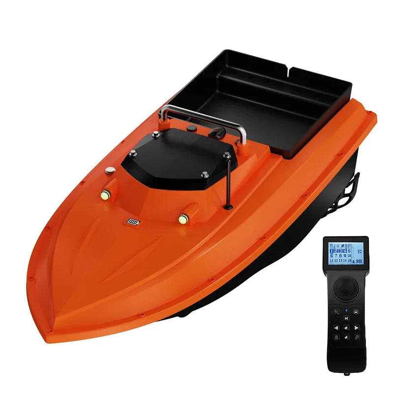 New 12V RC GPS Bait Boat 3 Meters/second 100 Fishing Spots 500m Load 3KG Automatic Cruise Return Electromagnetic Control Valve