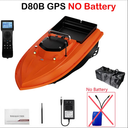 New 12V RC GPS Bait Boat 3 Meters/second 100 Fishing Spots 500m Load 3KG Automatic Cruise Return Electromagnetic Control Valve