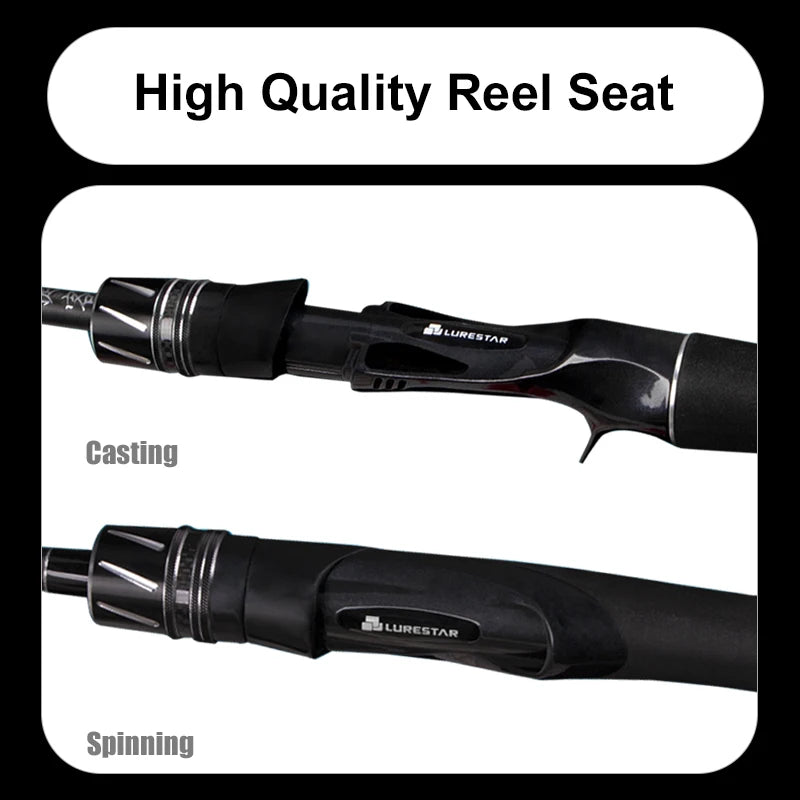 PURELURE JIEKE 9FT Spinning Casting Rod High Carbon Universal Long Throwing Fishing Rod in FUJI Accessories Fast