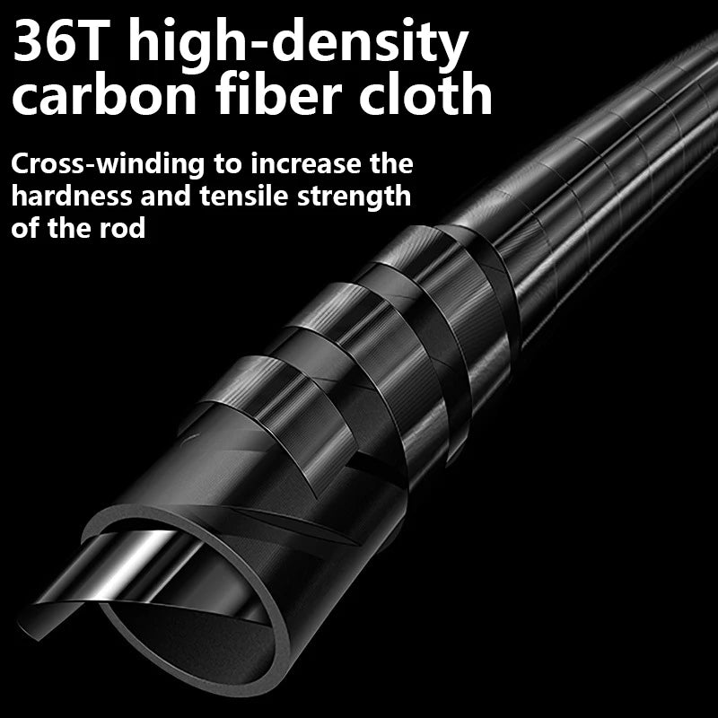 Fuji Guide Ring,3 Sections Lure Rod,Carbon Fiber Ultra Light Spinning and Casting Rod,Distance Throwing,Trout Bass Fishing Rod