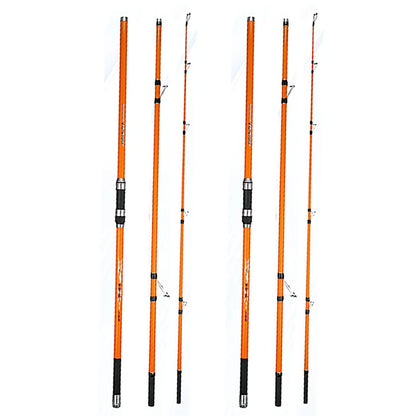 3.3M 3.6M 3.9M 4.2M Carp Fishing Rod 35kg  Portable Travel Surf Spinning Rod 3 Piece Carbon Fiber Saltwater Fishing Pole