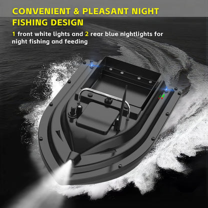LOKEEVAN D16 Bait Boat  Remote Control 300m Range 12000mAh 1.5KG Load Large Bait Container 2.4GHz Remote For Outdoor Fishing