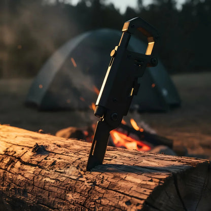 Outdoor multi-functional folding knife,EDC multi-tool climbing buckle, outdoor survival camping knife, tactical pocket Carabiner