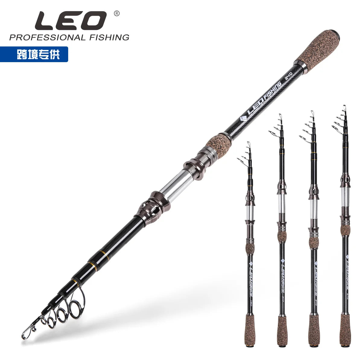 LEO Fishing Rod Casting/Spinning Rod Several Short Sections Fish Rod Telescopic Rod 1.8M-2.7M High Carbon Lure Rod Traveling Rod