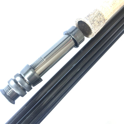 NooNRoo IM6 9ft 5/6wt 4pcs Fly Rod DIY Kit Transparent Green & Black color Private fishing rod combo components