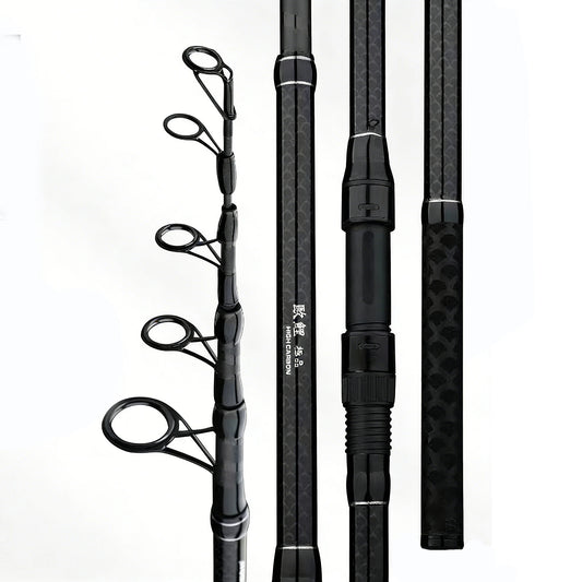 3.0M-4.2M Carp Telescopic Fishing Rod,30-200g Lure Rod,40T Carbon Surf Spinning Rod,Saltwater Freshwater Distance Throwing Rod
