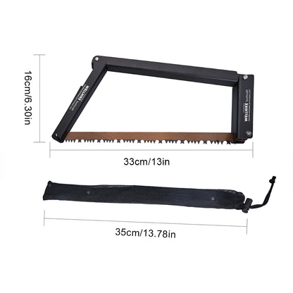 Folding Saw with Storage Bag Multifunctional Handsaw Aluminum Alloy Camping Foldable Hand Saw Outdoor Hiking Survival Tools