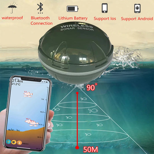 2026 New Design Brand New Smart Phone Fish Finder Sonar Android & IosFish Finder Bluetooth Intelligent Fish Visual Fishing