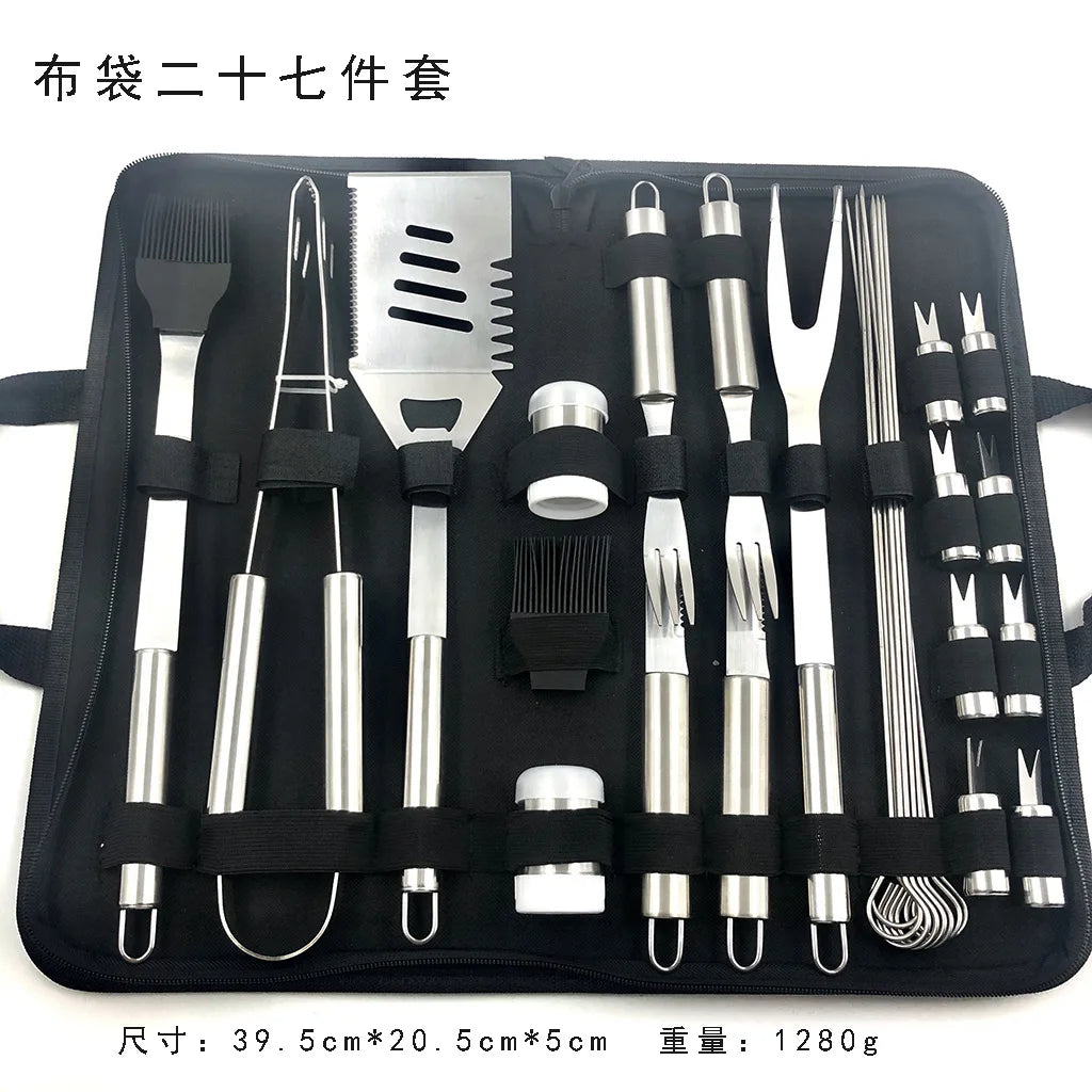 BBQ Tools Set Barbecue Grilling Utensil Accessories Camping Outdoor Cooking Tools BBQ Grill Accessories Kit Barbecue Utensils