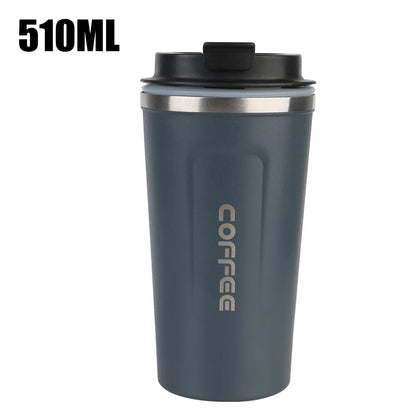 Double Stainless Steel Car Thermos Mug Coffee Mug Thermo Cafe 380/510ML for Tea Water Coffee Leak_Proof Travel Thermo Cup