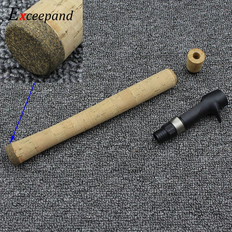 Exceepand Composite Cork Casting Fishing Rod Handle for Rod Building Grip  with Reel Seat Replacement for Rod Building or Repair