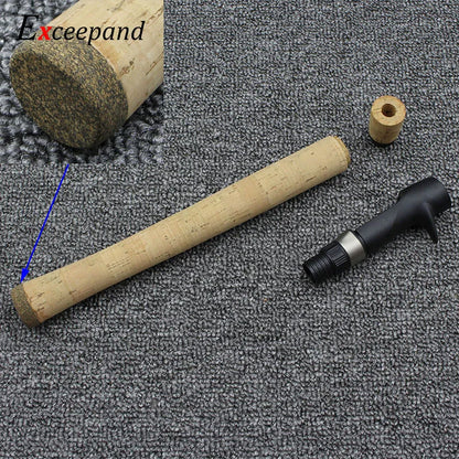 Exceepand Composite Cork Casting Fishing Rod Handle for Rod Building Grip  with Reel Seat Replacement for Rod Building or Repair