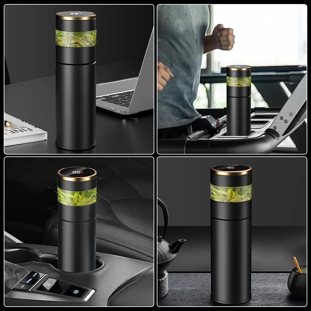 316 Stainless Steel Thermos For Tea Vacuum Insulated Water Bottle Tumbler Tea Infuser Thermos Bottle LED Temperature Display