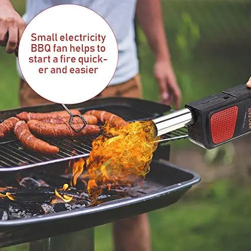 Portable Electric BBQ Fan Blower – Lightweight Air Blower for Camping, Picnics, Outdoor Cooking & Fire Starting
