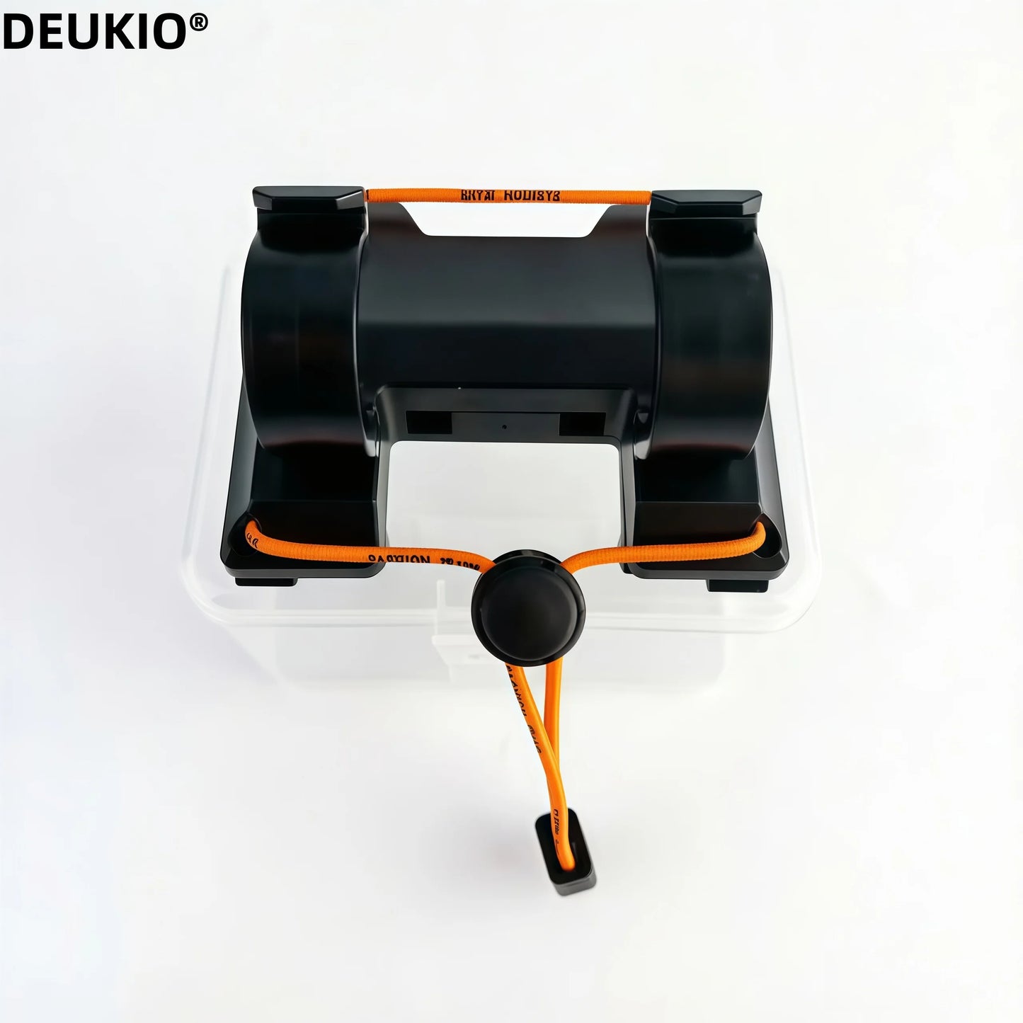 DEUKIO Outdoor Belt Clip Rod Holder Hands-Free Slide Lock System with 360° Rotation for Fly Fishing and Spinning Rods